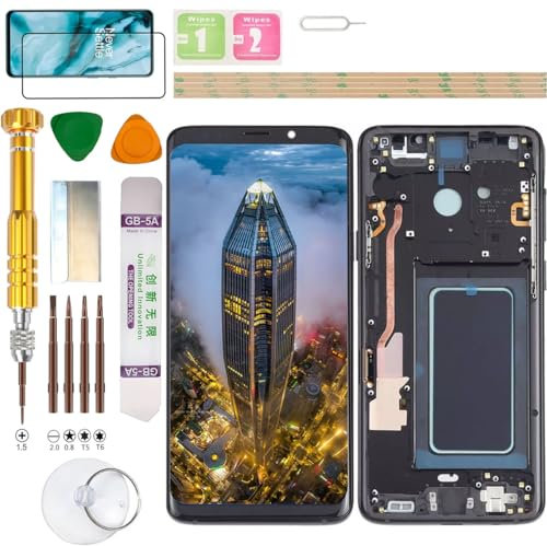 Gadget Troops Incell Kit de remplacement d'écran LCD pour Samsung Galaxy S9+ Plus DUOS SM-G965F/DS, G965F, G965U, G965U1, G965W, G9650, G965N, SCV39, G965X, SC-03K Noir