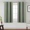 BellaHills Rideau Occultant Thermique,2 Panneaux Rideaux Courts Isolant Anti Froid,Vert Sauge,117x137 cm
