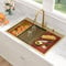 Sarlai 33 Gold Drop In Sink - 33x22 Inch Drop In Kitchen Sink Gold Ledge Workstation Sink 16 Gauge Stainless Steel Single Bowl Topmount Sinks Basin