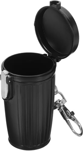 Hemobllo Mini récipient de poche portable avec couvercle pour camping et mégots anti-odeurs et design élégant et pour une utilisation intérieure et extérieure
