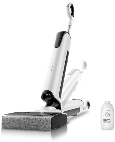 uwant D700 Aspirateur Laveur, Détection Intelligente des Taches, Design Plat à 180°, Nettoyage des Bords à 0mm, Station Push-in, Eau électrolysée, Aspiration 20000Pa