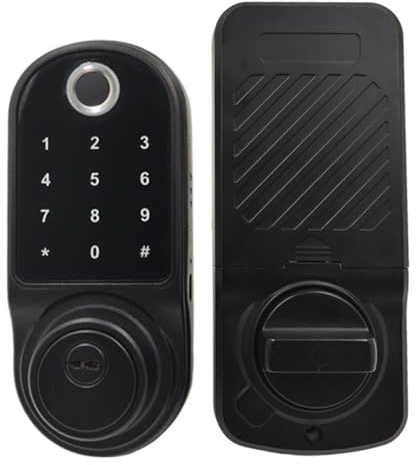 Giuneuow Smart Door Lock Can Be Operated by Fingerprint Sensor, Remote Intercom App, Smart Door Lock