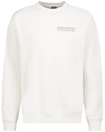 Sublevel Herren Sweatshirt | Baumwolle | Urban Edition | Vorder- und Rückseite | Unisex-Design | Normal Fit | Rundhals | Langarm | Einfarbig | wärmend