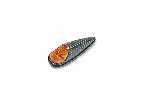 1 Paar Set Blinker UNIVERSAL Motorrad P I A Tropenförmig Karbon Blau