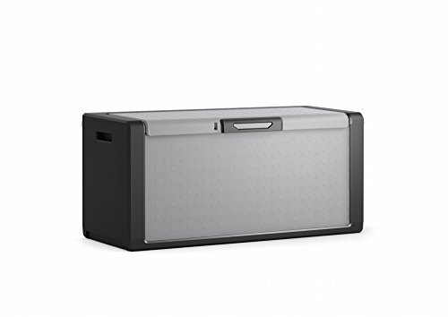 KETER | Coffre de Rangement Titan, Noir/Gris, Coffre, 118x49x55 cm