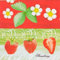Everflag Restaurant-Servietten Erdbeeren 100er Pack