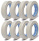 gws 8 Rollen Maler-Kreppband zum Abkleben, Abdecken, für präzises abkleben bei Malerarbeiten 25 mm x 50 m
