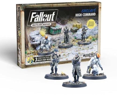 Modiphius Entertainment | Fallout Wasteland Warfare | Enclave: High Command | Miniatures | Unpainted