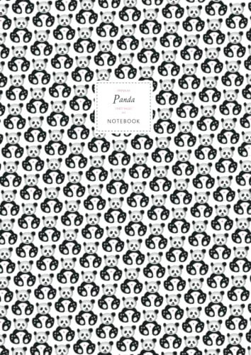 Panda Notebook - Lined Pages - A4 - Premium: (White Edition) Fun notebook 192 lined pages (A4 / 8.27x11.69 inches / 21x29.7cm)