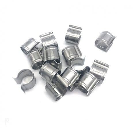 Atout Loisir Clips de fixation ronds en inox, Diamètre 32 mm, Lot de 25