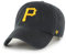'47 MLB Pittsburgh Pirates Clean Up Unisex-Baseballkappe, Verstellbar, Hochwertiges Design und Verarbeitung, Yellow Logo, Black