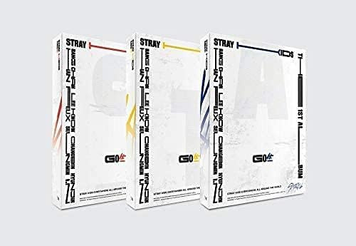 STRAY KIDS GO LIVE (Standard Version) the 1st Album A Type R+Photobook+Photocards+4 Cuts Film+Secret Card+Unit Lyric Leaflet+(Extra 4 Photocards+1 Double-Sided Photocard+Pocket Mirror)