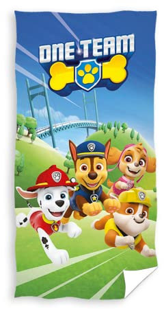 Carbotex Paw Patrol Strandtuch Duschtuch PAW214030, 70 x 140 cm