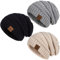 Hatromm Slouchy Mütze 3 Stück - Übergroße Warme Strick-Beanie für Damen und Herren - Dick für Kaltes Winterwetter