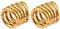 Vankula Ohr Gewichte Flesh Tunnel Weights Hangers 5 Ringe Ohr Lobe Cuff Edelstahl für männer damen Ohrpiercing Gestreckte Schmuck 12mm Gold