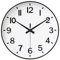 HZDHCLH 30cm Lautlos Wanduhr Schleichende Sekunde mit Arabisch Ziffer ohne Ticken für Dekoration Wohnzimmer, Küche, Büro, Schlafzimmer（Weiß Schwarz）