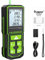 Green Laser Distance Meter 60M/197ft, Huepar Digital Meter with LCD Display, Rechargeable Battery and Dual Angle Display, Pythagoras/Distance/Area and Volume S60-G