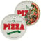 KHG 2er Set Pizzateller, extra groß mit 30cm Durchmesser in Heiss & Lecker Print, perfekt für Gastro und Zuhause, hochwertiges Porzellan, Spühlmaschinengeeignet & perfekt Stapelbar