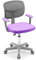 DREAMADE Kinder Schreibtischstuhl höhenverstellbar, ergonomischer Jugenddrehstuhl mit Rückenlehne & Armlehnen, Kinder Drehstuhl mit 5 Rollen, für Kinder 3-10 Jahre alt, bis 150kg belastbar (Violett)