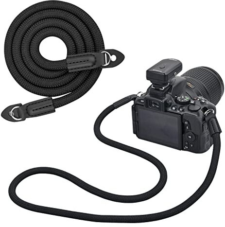 Tibapla Courroie de Cou pour Appareil Photo 100 cm,Bandoulière en Corde pour la Plupart des Appareils Photo pour les Caméras Nikon, Sony, Fujifilm, Olympus, Leica