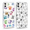 Yoedge 2 Stück Transparent Handyhülle für iPhone 11 Hülle 6,1, Hundepfoten Fußabdruck Muster Frauen Mädchen Aesthetic Motiv Handyhülle Dünn Weich Durchsichtig Silikon Slim TPU Stoßfest Schutzhülle