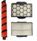 Oniissy 2 Set HEPA Filter & Roller Brush Replacement for Shark Bagless Cylinder Vacuum Cleaner CZ500UKT/CZ2001/CZ500EUT. Vacuum Cleaner Replacement Parts