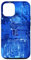 Carcasa para iPhone 12/12 Pro Patrón de placa de circuito de placa base de computadora azul