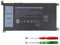 42Wh YRDD6 1VX1H Batterie pour Dell Inspiron 3583 3593 3501 5584 5593 3793 5482 5485 3582 3584 5582 5594 5598 5585 5590 3493 5493 5481 5493 7586 5491 2-in-1 Vostro 5490 5590 3491 Latitude 3310