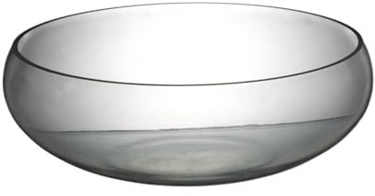 Bocal poisson Grand aquarium en verre de grand diamètre, réservoir de poissons en forme de bol, réservoir de tortue Transparent, décoration de bureau, conteneur de plantes hydroponiques, jardinière Aq