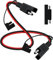 HuaLiSiJi 14AWG Rallonge Câble SAE Extension 12V24V Câble SAE Chargeur Moto, pour Panneau Solaire Automobile, Bateaux, Motos (0.5m)