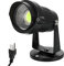 Projecteur de jardin, lampe de pelouse LED COB 5 W, projecteur de jardin avec clous, éclairage de chemin de cour, étanche, blanc froid, AC 85-245 V, adapté pour pelouse, herbe, arbres, terrasse