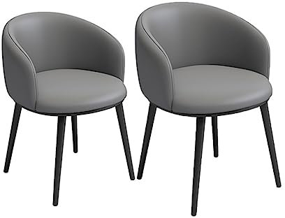 Sessel aus Kunstleder mit bequemem, gepolstertem Sitz, Esszimmerstühle für Wohnzimmer, Lounge, Büro, Empfang, Restaurant