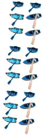 ibasenice 18 Sets Micro Landscape Boat Mini Ornament Accessories Model Fishing Boat Nautical Boat Decoration Model Boat Kit Marine Nautical Decor Nautical Party Decorations Boat with Resin