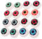 Alipis Halloween Eyeballs, Creepy Horror Eye Bouncy Balls, DIY Eyeball Toys for Halloween Party Bag Fillers Party Decoration, 16PCS