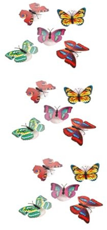 BESPORTBLE 30stücke Wandlicht Aufkleber Leuchtende Schmetterlinge Für Garten Party Dekoration Bunte Sichere Leds Für Kinderzimmer Festlichkeiten Zufällige Farben