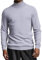 LUVCES Pull Homme Hiver Couleur Unie Pull à Col Roulé Casual Basic Automne Côtelé Slim Fit Pull Col Rond Pull Top pour Hommes Gris L