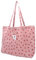 Cord Tasche Damen Umhängetasche Tote Bag Kord Damen Shopper Handtasche Schultertaschen Arbeit Büro Reisen Einkauf Schule Alltag (Pinkstrawberry L, 45cmx12cmx42cm)