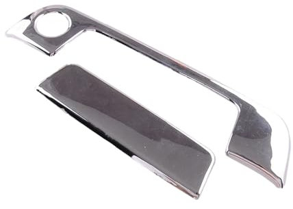 Außentürgriff Für E36 Für E34 Für E32 Für Z3 Für 2-türiges Auto Linke und rechte Außentürgriffverkleidung Dekor silberner Kunststoff 2 Löcher 1 Satz Außen Türgriff