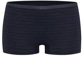 Conta Thermo Panty, bequemer Hipster mit natürlicher Baumwolle, wärmeisolierende Thermounterwäsche, Damenbekleidung, in Farbe Marine Geringelt, Größen: 36/XS - 50/4XL