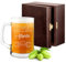 Maverton Boccale per la Birra in vetro con personalizzazione - capienza 500 ml idea regalo per il compleanno - H12 cm x Ø8,5 cm - Perfetto per ogni uomo amante della buona Birra - Maturato