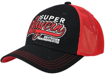 FC Bayern München I Truckercap I Baseballcap I Baseballkappe I Super Bayern I Erwachsene I Unisex I Schwarz/Rot