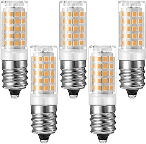 E12 lampadina LED 7W, 220V-240V, 70W lampadina alogena equivalente, E12 Bi Pin base lampadine per lampadario illuminazione domestica dimmerabile(Bianco caldo)
