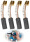 4 escobillas de carbón, motor de carbón de 6 mm x 8 mm x 18 mm para motor eléctrico, para herramientas eléctricas, por ejemplo, Hitachi, Milwaukee, Panasonic, Ryobi
