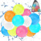 12 Stück Wasserbomben Wasserballons Wiederverwendbar Mit 1 Mesh Bag, Reusable Water Balloons für Sommer, Pool, Strand, Garten, Outdoor