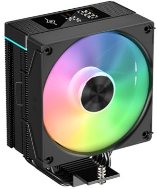 Harewtwy Cooler CPU con 4 Tubi di Display Digitale Professionale Radiatore- 250W4PIN CREEDER Air CPU per LGA1700 AM4 AM5 A