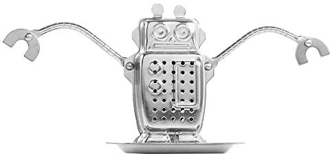 OEBUAFI Teesieb aus Edelstahl, Diffusor mit Filter in Roboterform, ideal für Wohnzimmer, Büro, Teehaus