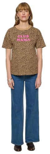 Vertbaudet Umstands-Shirt Club Mama Leoprint, Bio-Baumwolle