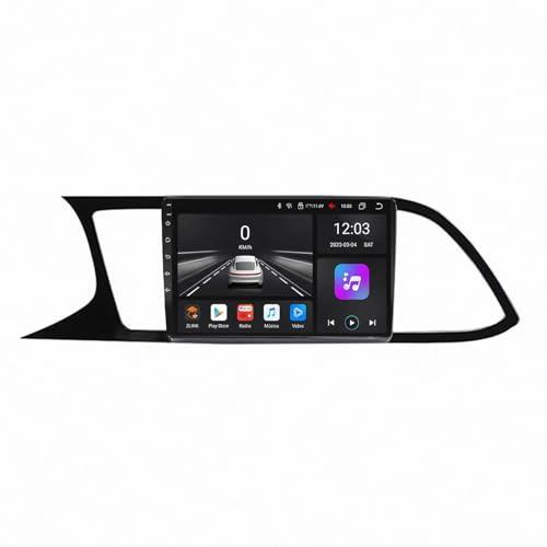 Navegador GPS Radio de Coche 2 DIN para Seat Leon 3 Leon3 2013-2018 Cámara Trasera - HD Pantalla Carplay Mirror Link - Portátil Radio Coche Bluetooth con, 4 Nuclear 2G+32G