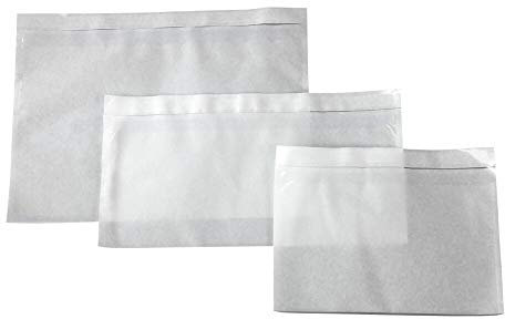 FALAMBI 250 Stk. DOCUFIX Dokumententaschen *transparent ohne Druck, C5 240x165+20mm