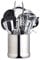 MasterClass Extra-Large Stainless Steel Kitchen Utensil Holder, Storage Jar Cookware Organiser, 18 x 18 cm - Silver